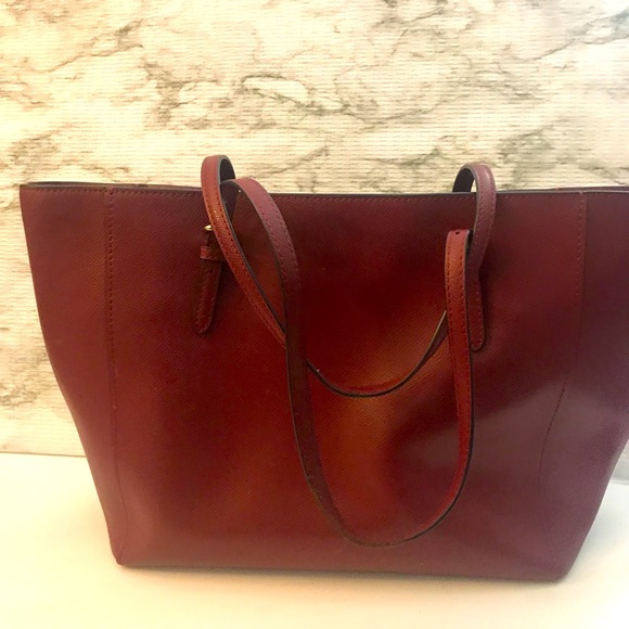 Coach Large Tote 36554 red. Leather - Picture 9 of 14